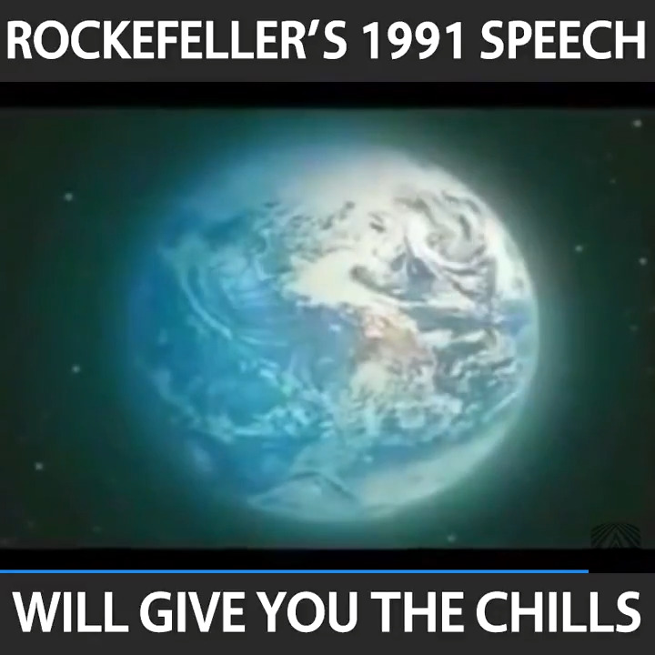 David Rockafeller's New World Order Speech (1991)