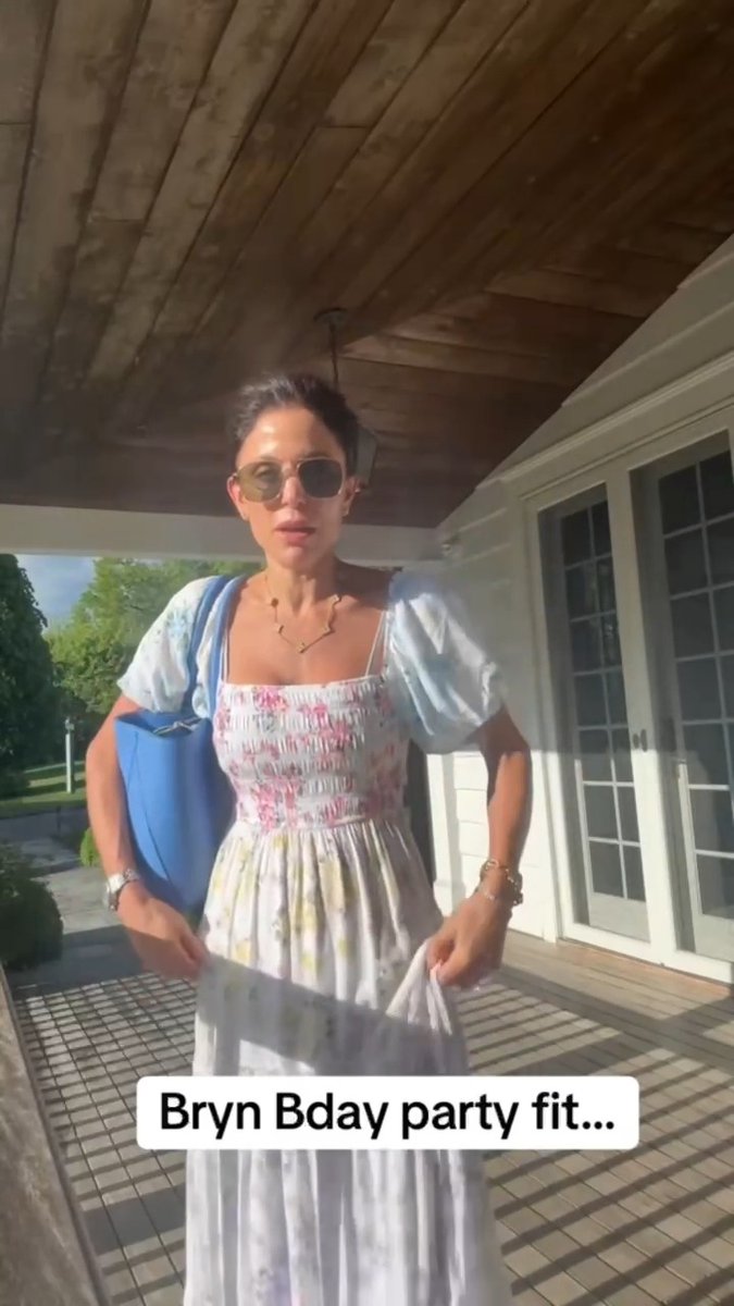 Fit check for Bryn's birthday party. Comment SHOP and I'll drop the link to this floral dress in your DMs. #fitcheck #outfit #bryn