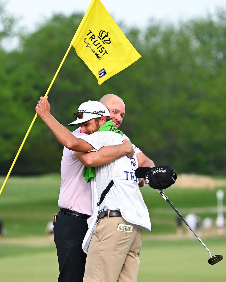 It kind of felt like I was about to hit the first tee shot ... I'd never experienced being a caddie on this level. @SeppStraka's fill-in caddie Drew Mathers had a week to remember after helping the 4-time TOUR champion to his second victory this season 👏