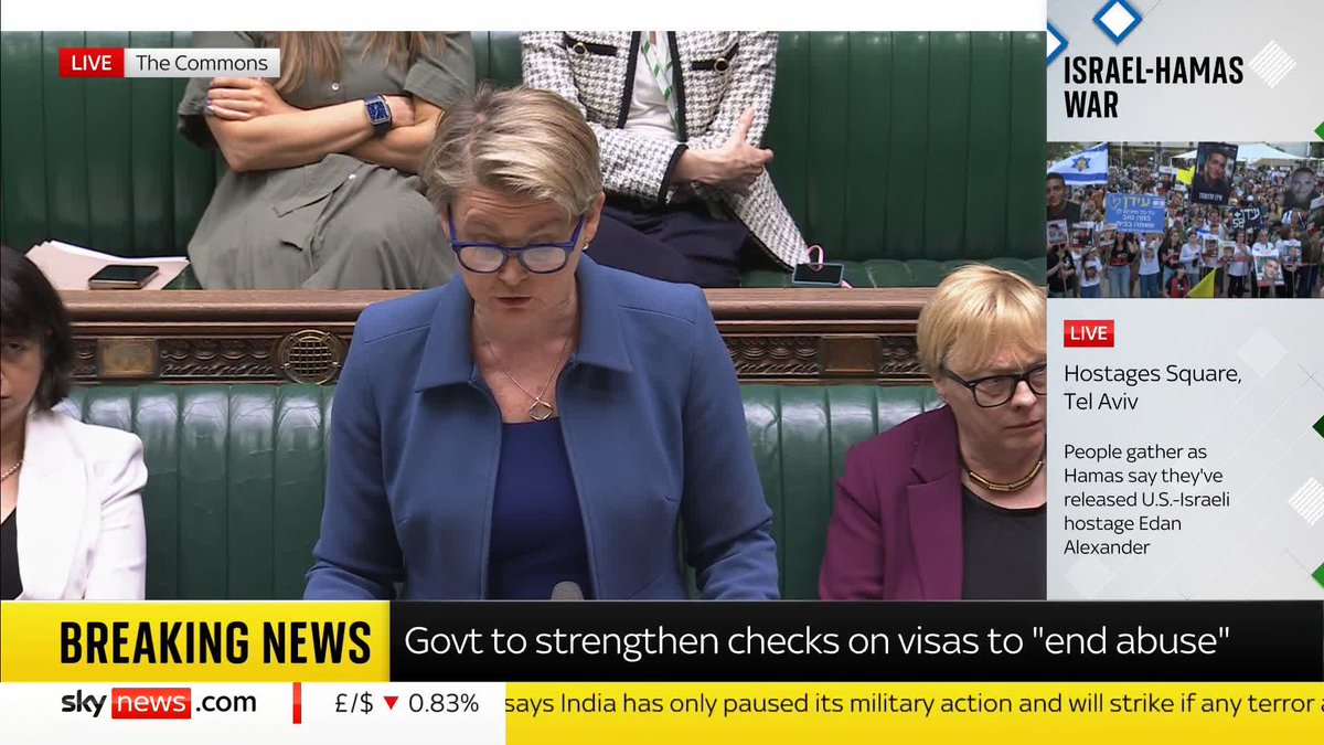 "Those who come to our country must abide by our laws," says Home Secretary Yvette Cooper, as the government announces tighter checks on visa overstayers and new powers to remove those "abusing our system." 📺 Sky 501, Virgin 602, Freeview 233 and YT