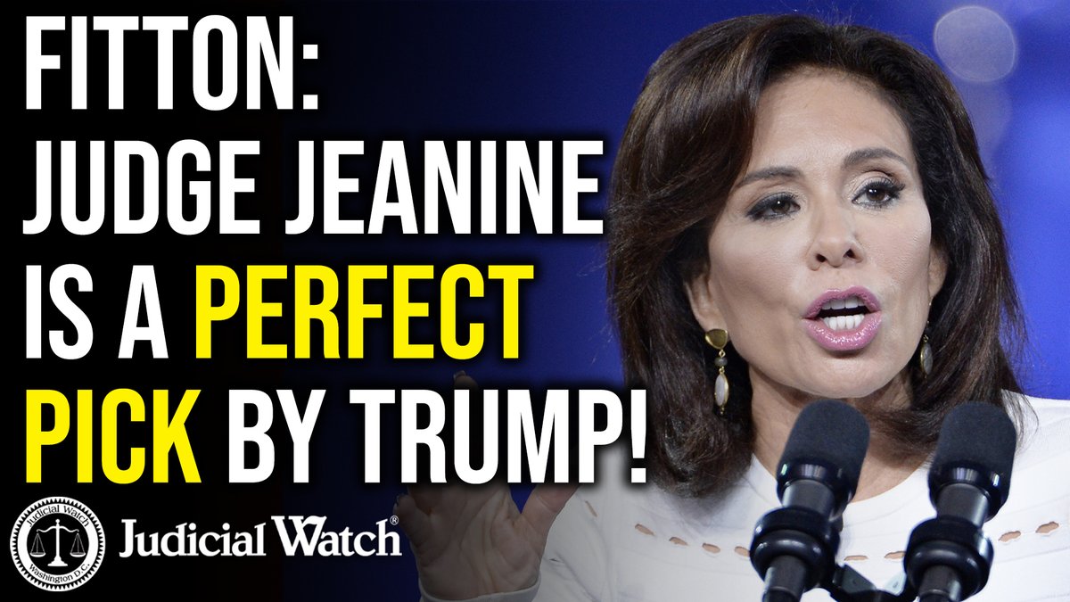 .Jeanine Pirro is a PERFECT Pick by Donald J. Trump!