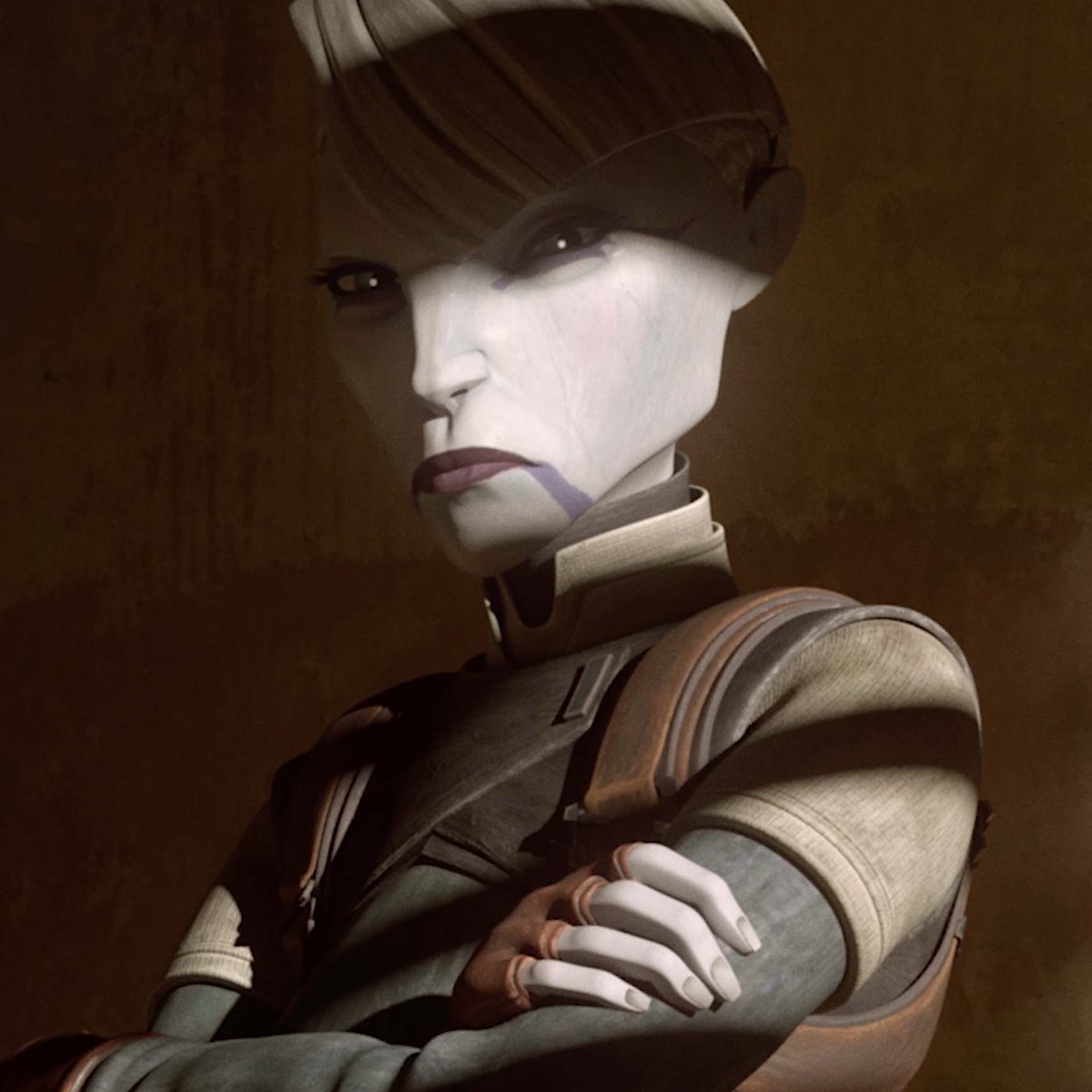 See Asajj Ventress in Star Wars: Tales of the Underworld, now available only on Disney+.