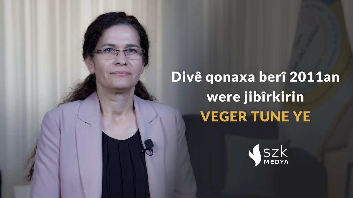 📍İlham Ehmed: 📌 Anadilde eğitim hakkının anayasada yer almasını sağlamakta kararlıyız. 📌 2011 öncesini unutmak lazım. Geriye dönüş yok. 📌 Özerk Yönetim'in projesini kabul etmekten başka çare yok.