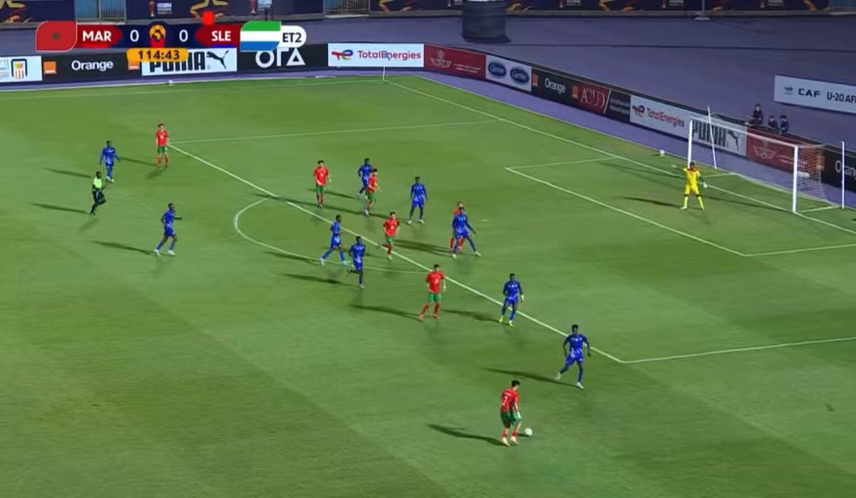 OUVERTURE DU SCORE DES U20 ! Maroc 🇲🇦 1-0 Sierra Leone 🇸🇱
