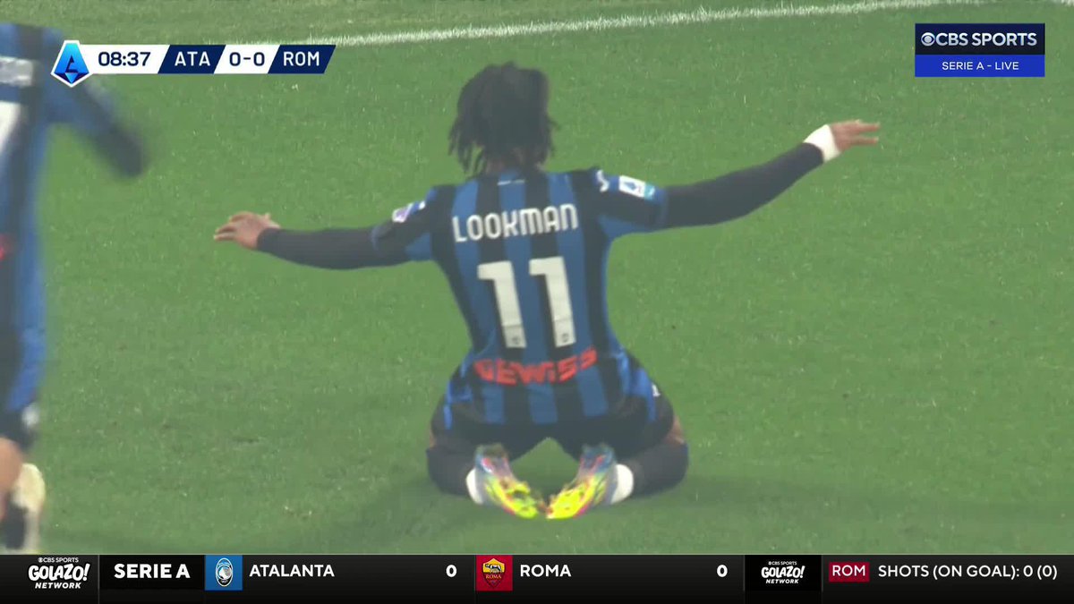 The turn & finish from Ademola Lookman 😮💨⚡️ Atalanta put a damper on Roma's UCL qualification hopes 🫨