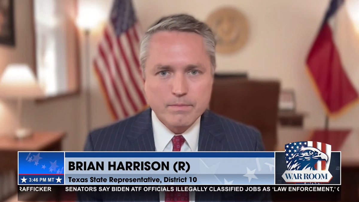 “TEXAS VOTERS SUPPORT PRESIDENT TRUMP, TEXAS VOTERS ARE MAGA, THE TEXAS GOVERNMENT IS NOT.” - Brian Harrison says the Biden agenda is alive and well in the Texas House as he details for Bannon’s WarRoom what’s going on in the Lone Star State.