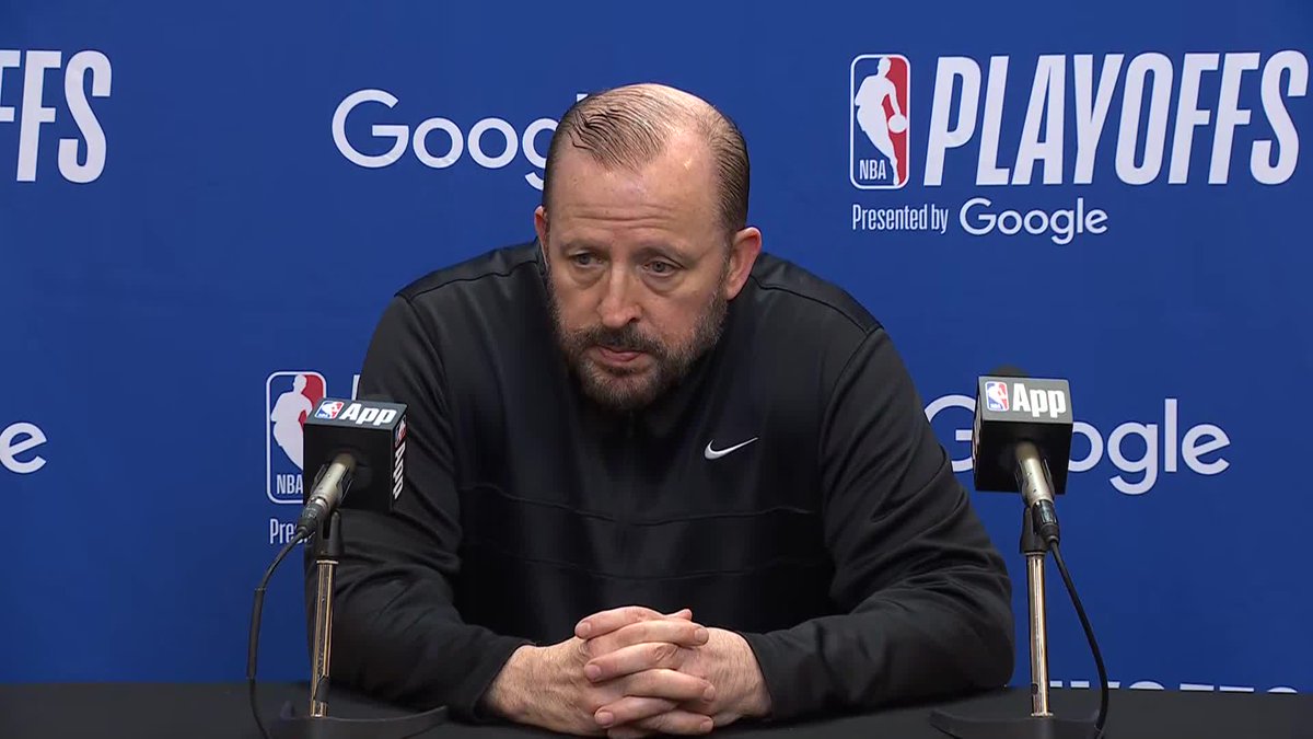 Tom Thibodeau on what the Knicks can improve on: Part of the problem right now is we're not getting stops and getting up the floor fast enough. We've got to get into transition, we've got to get stops. In transition that's usually where guys will find rhythm"