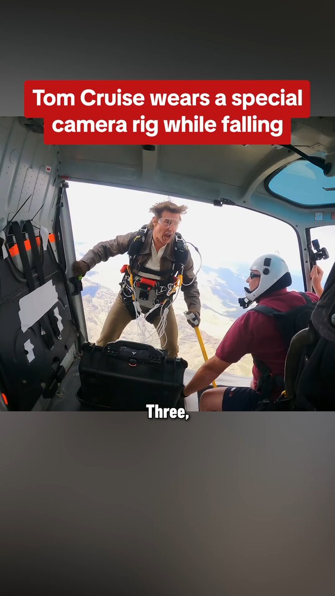 Just a normal day for Tom Cruise. #MissionImpossible