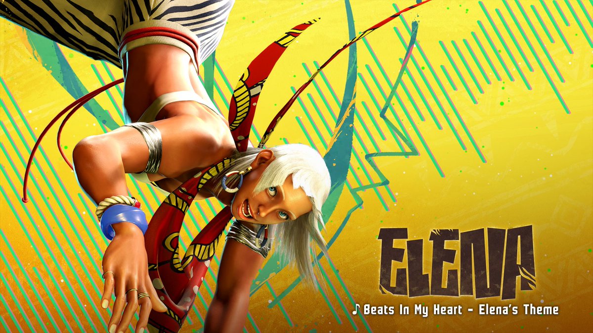 『ストリートファイター6』 #エレナ のテーマ曲：Beats In My Heart ーやった！一緒に踊りましょう？ 母なる大地の娘、エレナのテーマをお聞きください🦏🐘🦓
