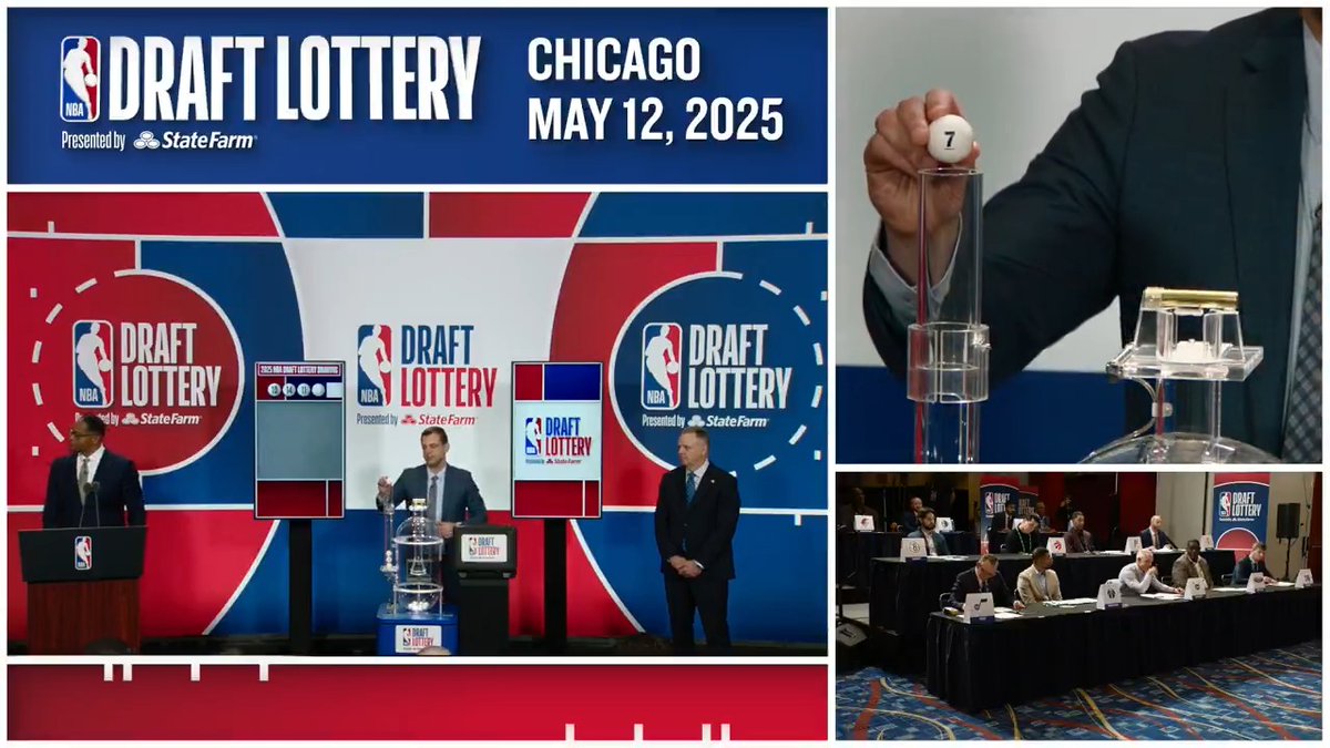 Watch the 2025 #NBADraftLottery Presented By State Farm