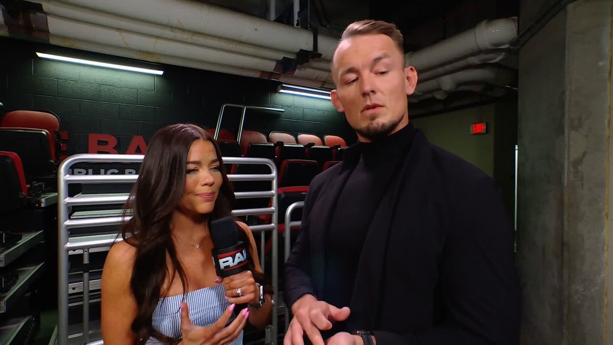 Now we know what Seth was whispering about! 😲 #WWERaw