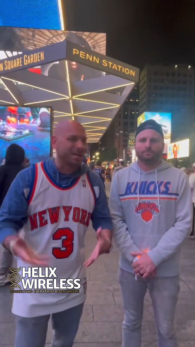 After an EPIC game 4 victory for the Knicks Sal Licata &amp; Tommy Lugauer check in from outside MSG! #NewYorkForever