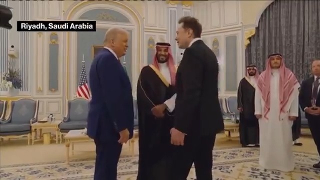 Elon Musk chats with Saudi Crown Prince Mohammed bin Salman and Donald Trump as senior officials and business leaders meet in Riyadh