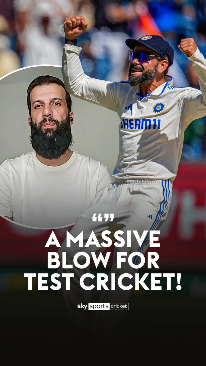 MOEEN ALI ON VIRAT KOHLI'S TEST RETIREMENT &amp; HIS AMAZING TEST CAREER. 🐐🙇 - He said "It's a massive blow to Test Cricket, He's the one guy who pushed Test Cricket &amp; he filled stadiums in Test matches". 🥺