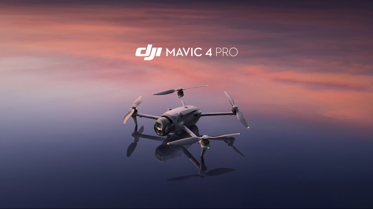 Introducing DJI Mavic 4 Pro — triple-camera flagship drone. ✅ 100MP 4/3 CMOS Hasselblad Camera | 6K/60fps HDR Video ✅ Dual Tele Cameras | 360° Infinity Gimbal ✅ 0.1-Lux Nightscape | 51-Min Flight Time ✅ 30km 10-bit HDR Video Transmission Buy now: