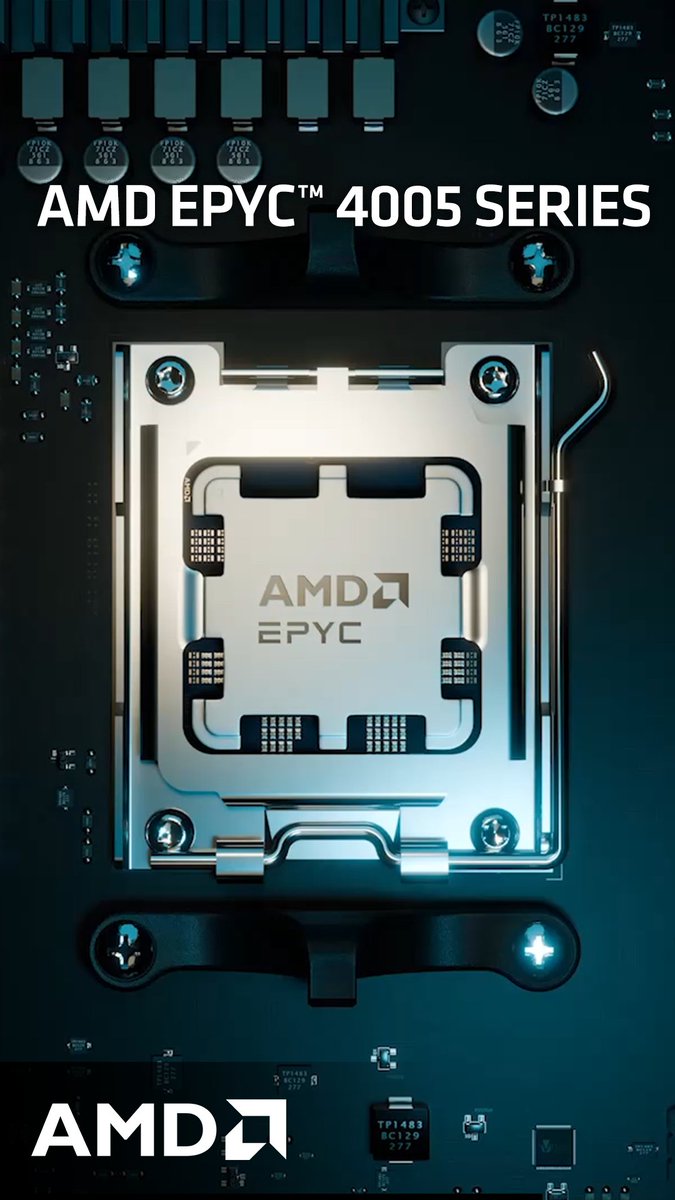 AMD is excited to introduce the AMD EPYC 4005 series. These purpose-built processors enable right-sized solutions with enterprise-class features and leadership performance for small and medium businesses and hosted IT service providers. Learn more: