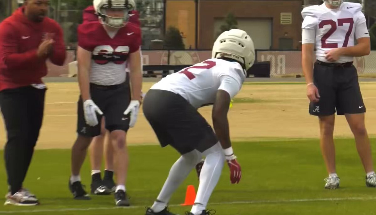 Alabama DB Willie Mays Flip &amp; Find Drill