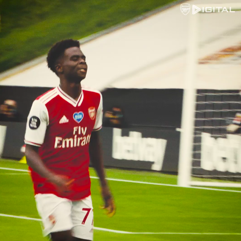 Bukayo Saka was excellent in his debut season.