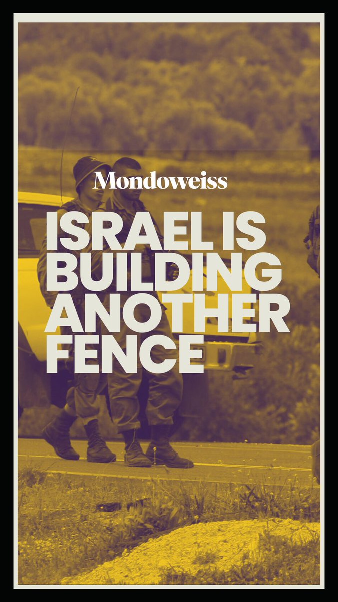 WATCH: Israel is building another apartheid fence — this time around the Palestinian village of Sinjil.