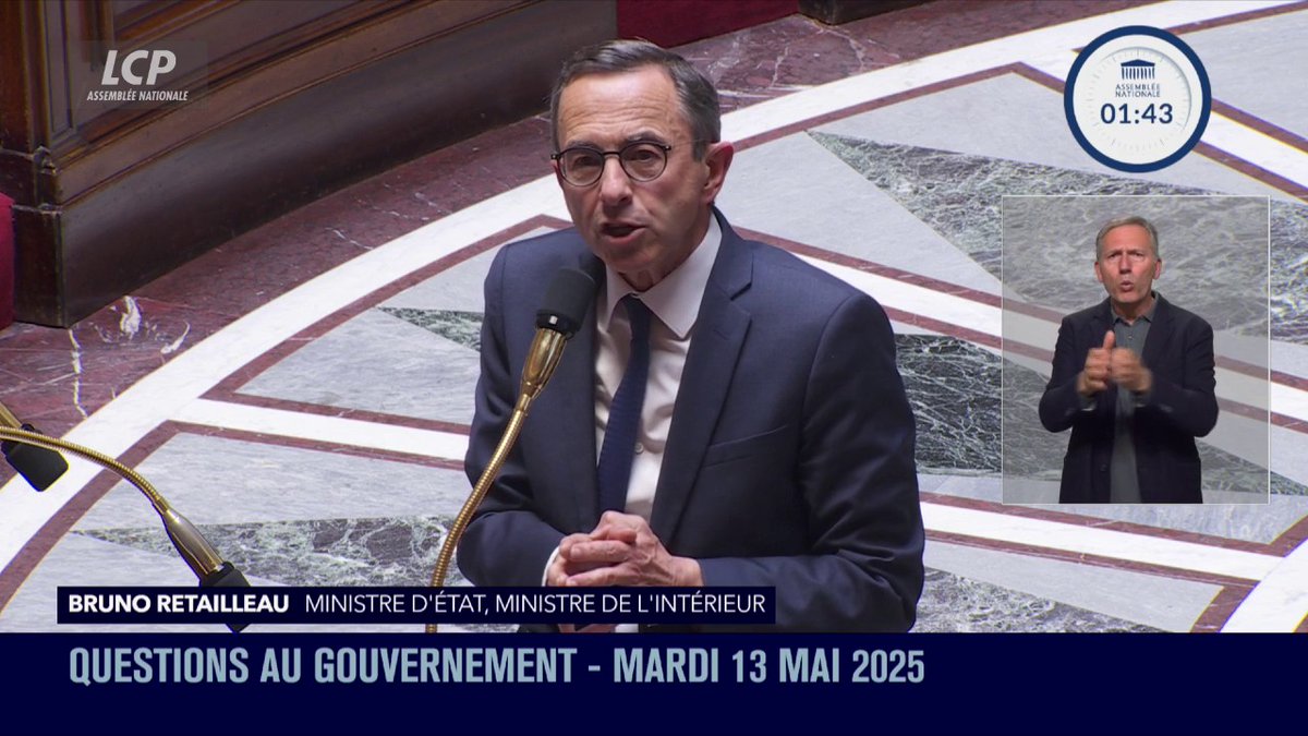 "Moi, contrairement à vous, je n'ai pas d'indignation sélective", répond Bruno Retailleau à Thomas Portes. "Je ne vous ai jamais entendu lorsqu'il y avait des exactions commises par des mouvements d'ultragauche, et notamment la Jeune garde." #DirectAN #QAG