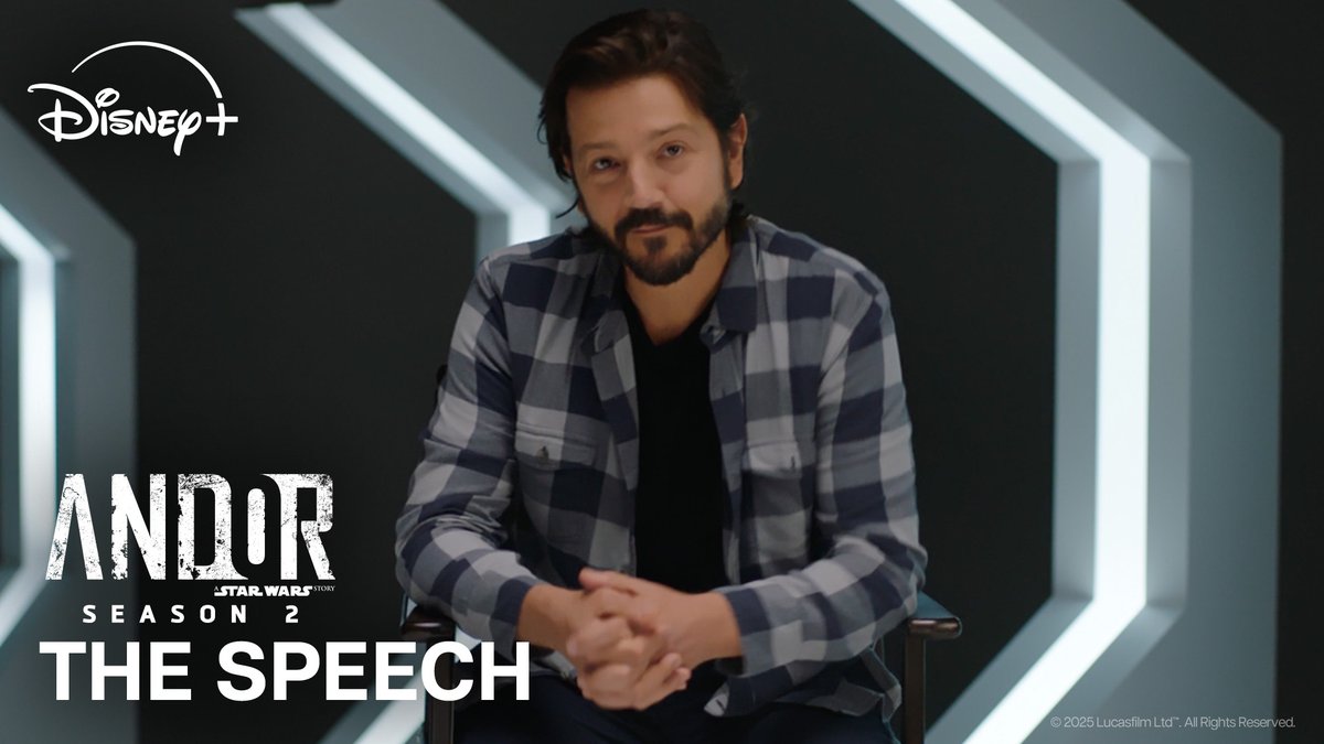 "It's a good speech." The final season of Andor is now streaming, only on Disney+.