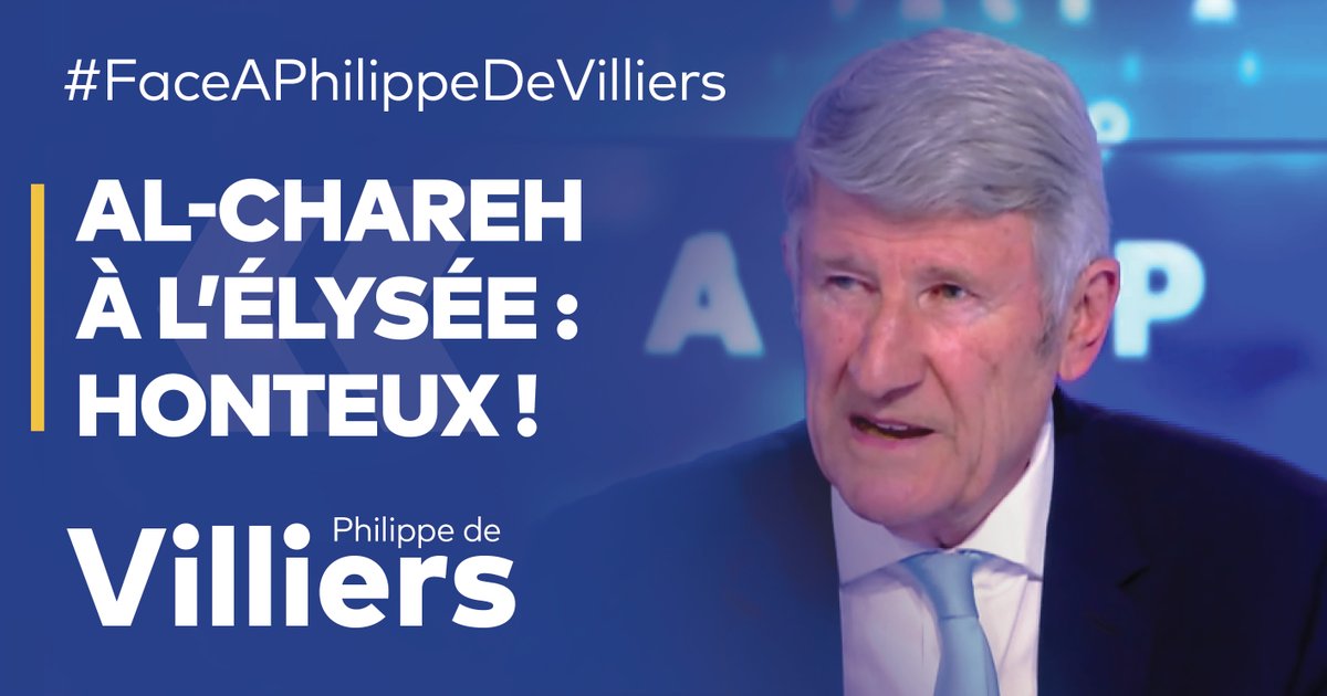 🎙️La réception du nouveau président syrien à l’Élysée restera une erreur diplomatique lourde de sens. Al-Chareh, ancien membre d’Al-Qaïda, avait félicité les terroristes du Bataclan… Quelle honte ! 🔗Emission complète : #FaceAPhilippeDeVilliers #FADV #CNews