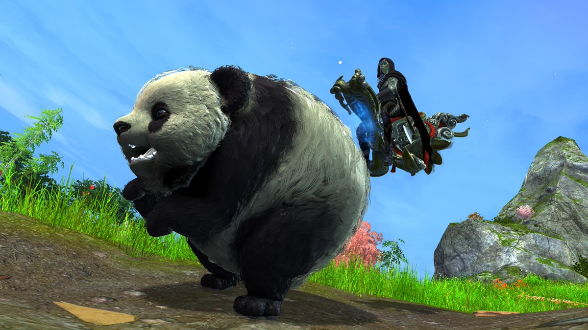 If you like going fast, extreme cuteness, and chunky pandas, this furry mount is perfect for you! The Panda Roller Beetle Skin is available right now in the Gem Store. Roll away, Commander!