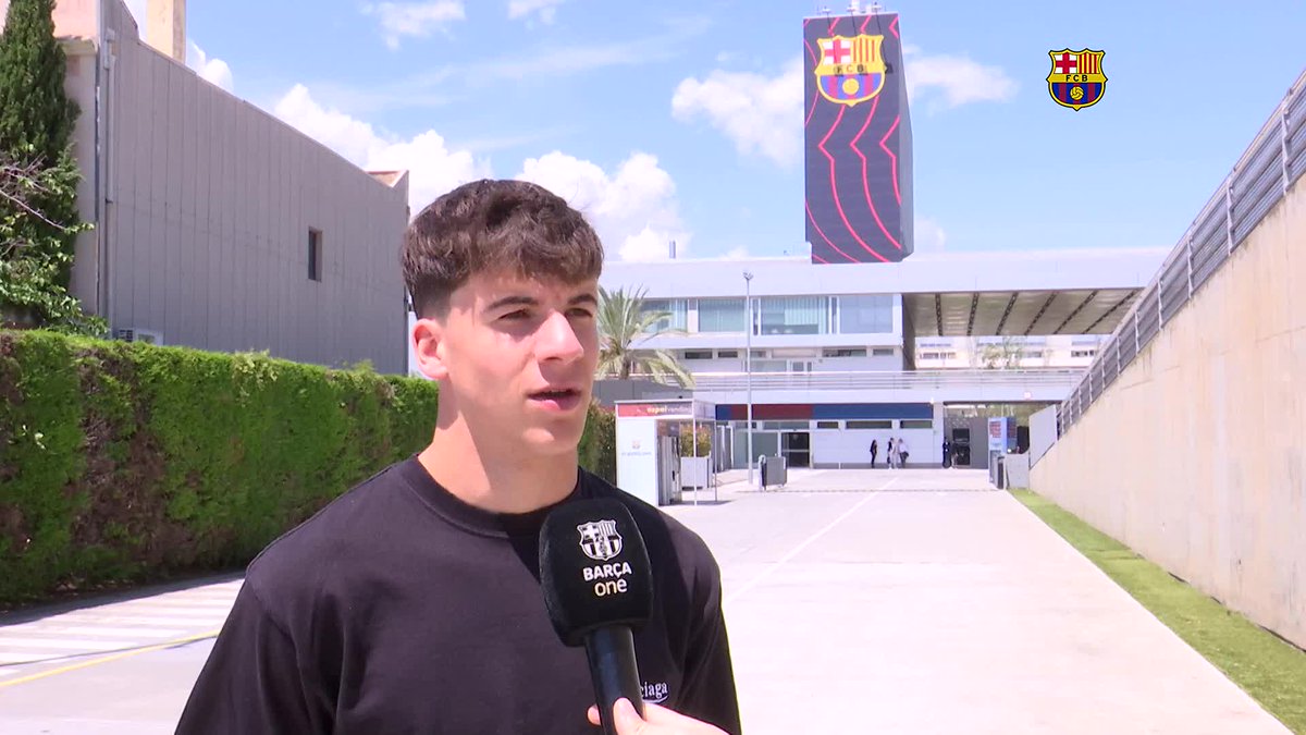 🎙 Les paraules de Jofre Torrents després d'ampliar la seva vinculació al FC Barcelona fins al 2028 💙❤