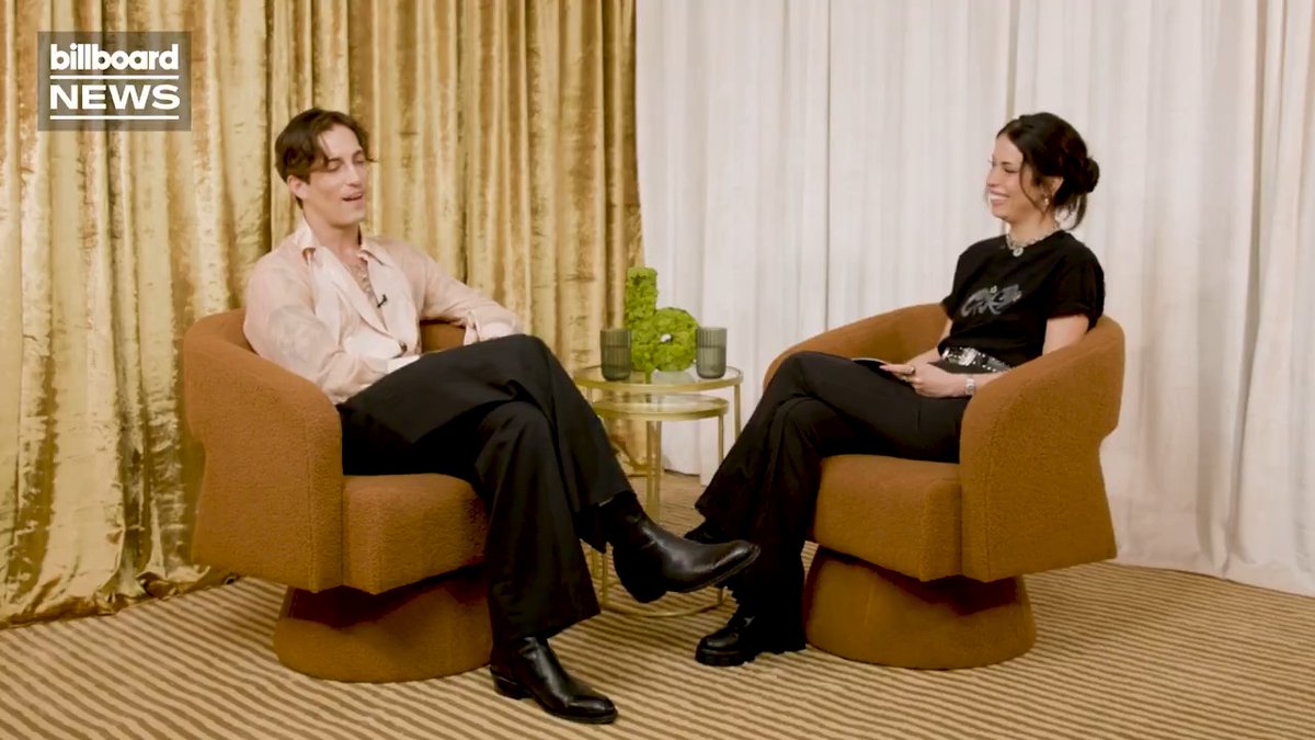 .Damiano David opens up about how he and Dove Cameron can find commonalities as songwriters: "It's beautiful to have someone that really understands the process." ❤️ Watch his full conversation with #BillboardNews: