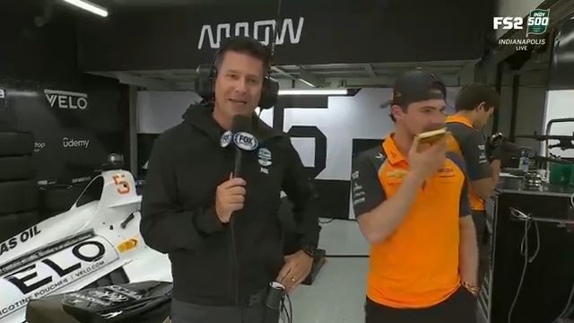 Sorry, Pato O'Ward can't talk right now. Kevin Lee | Arrow McLaren IndyCar Team