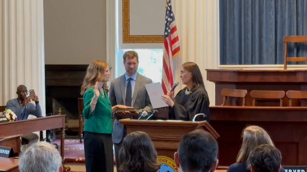 After 6 months of Republicans trying to overturn her election, Justice Allison Riggs was officially sworn in.