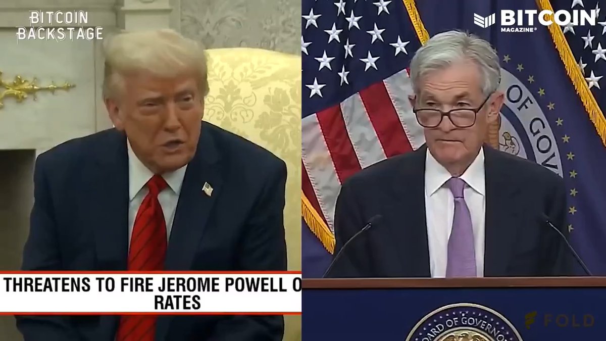 JUST IN: 🇺🇸 President Trump said Fed Chair Powell "must lower" interest rates 👀 Bullish for #Bitcoin 🚀