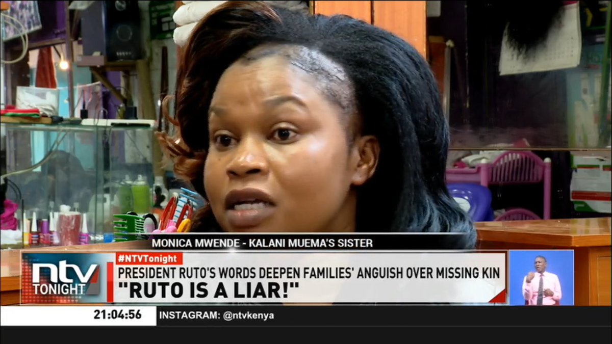"Ruto Is A Liar!" Families of missing Kenyans continue searching for them, even in mortuaries, in desperate hope. Enforced disappearances have surged nearly fivefold since 2023, dozens are still missing ~ The Missing Voices report. #NTVTonight James Smart Elimlim Edung
