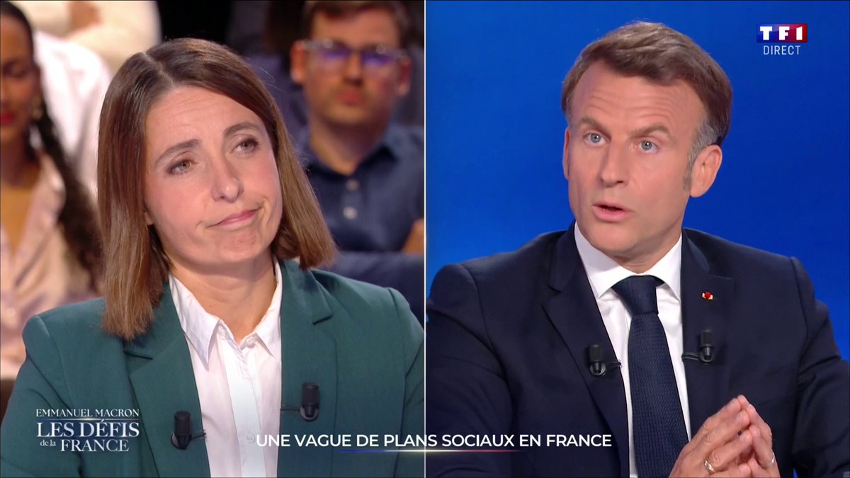 🇫🇷 FLASH - « Non, je ne vais pas nationaliser ArcelorMittal » répond Emmanuel Macron à la demande de Sophie Binet, secrétaire générale de la CGT.
