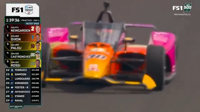 There's Devlin DeFrancesco and his #Dogecoin Honda. Rahal Letterman Lanigan Racing | #Indy500
