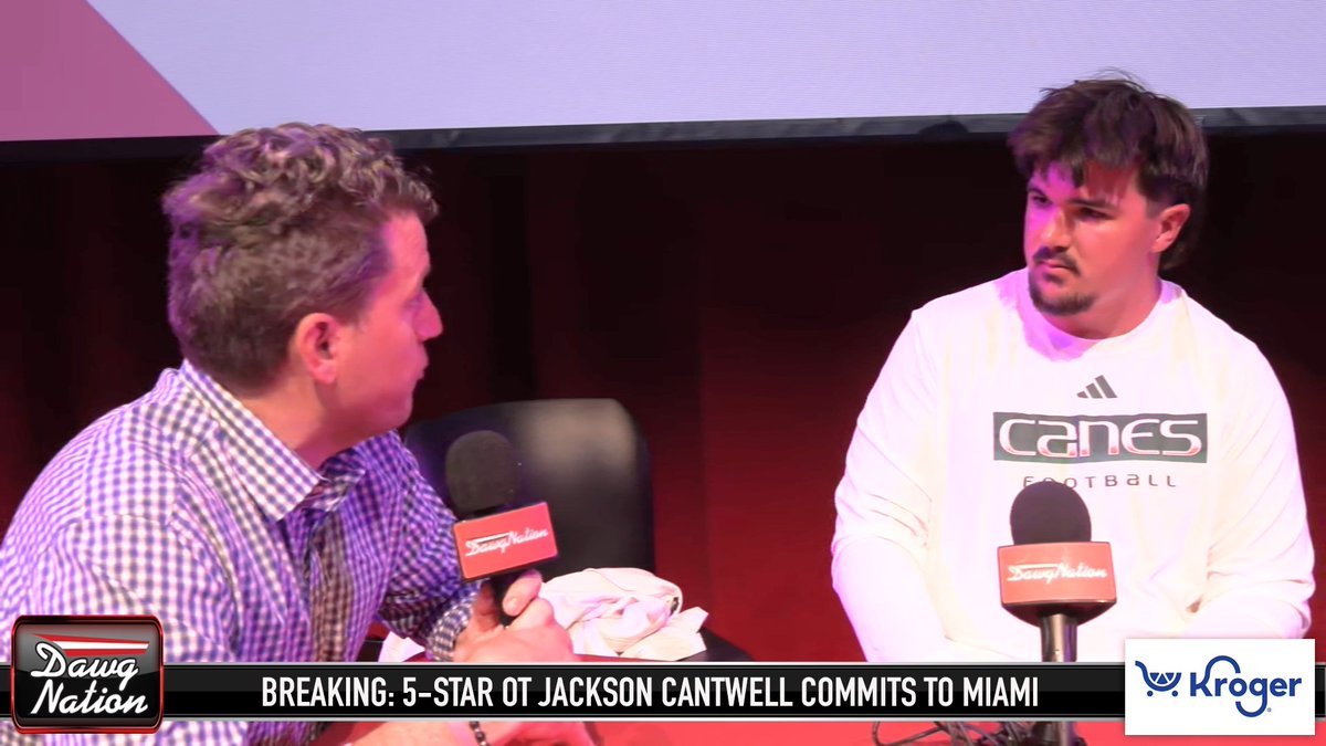 Jackson Cantwell didn’t hold back. He says it wasn’t about the money—and calls out for pushing a “false narrative.” Cantwell says relationships, not dollar signs, won out in his commitment to Miami. #dawgnation