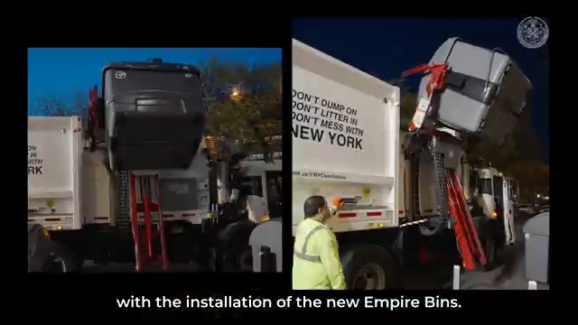BREAKING NEWS: New Yorkers DON’T HAVE TO LIVE WITH TRASH ON THE STREET. Our administration is proving the haters wrong and installing these all-new Empire Bins — years ahead of schedule. West Harlem is home to the latest phase of our 'Trash Revolution,' and the rats are REALLY running scared now.