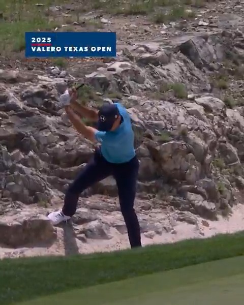 Jordan Spieth shots from increasingly more wild lies. Enjoy.