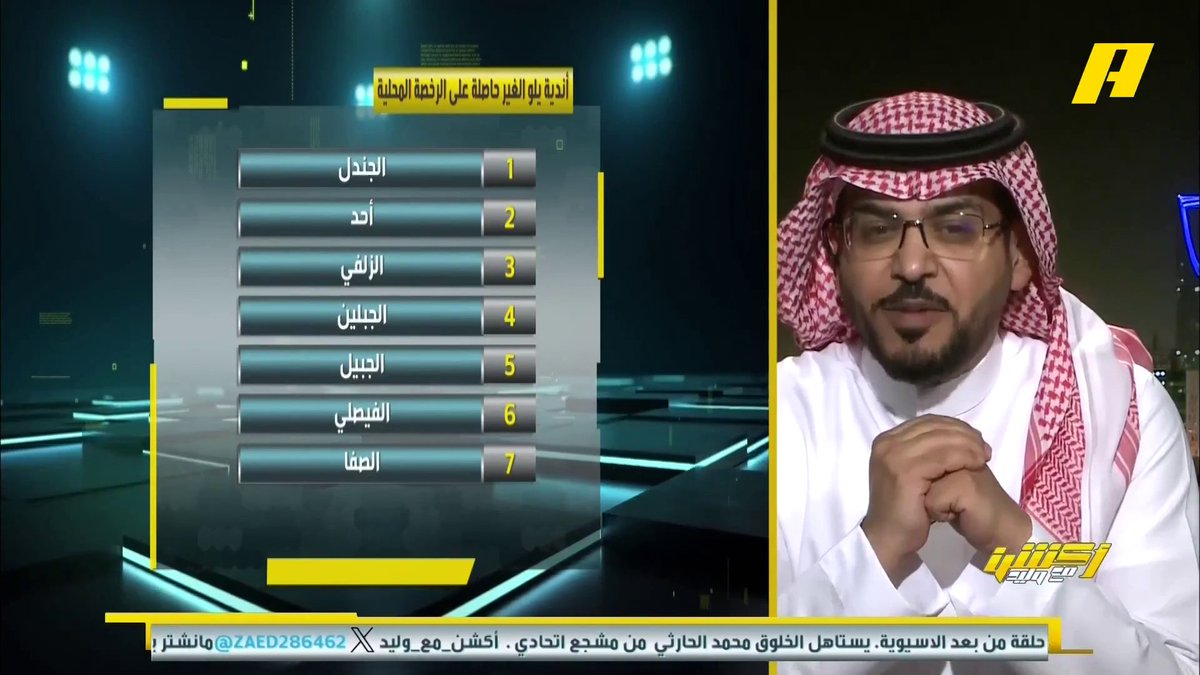 هاني الداود: نادي الجبلين إذا حصل على الدعم ولم يحصل على الرخصة المحلية فليبقى مكانه برنامج #أكشن_مع_وليد - يوميا الساعة 11:30 مساءً بتوقيت السعودية على MBCAction