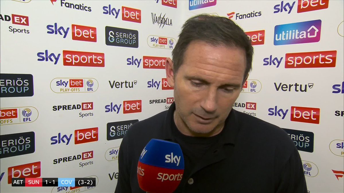 🗣️ "They don't deserve it." 🗣️ "I'm so disappointed for the club." Watch Frank Lampard’s full post-match interview after missing out on a Wembley spot in the Championship play-off final 😬