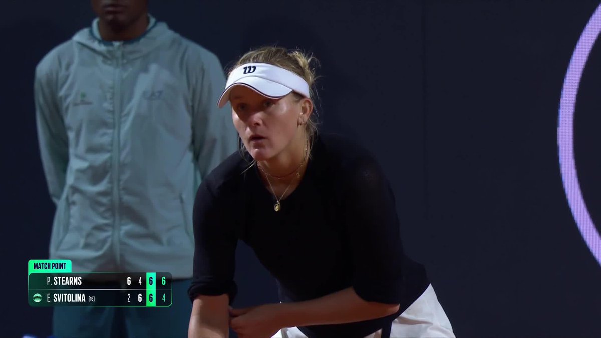 There’s something about Peyton and Rome 🤩 Peyton Stearns plays a fantastic match to defeat Svitolina in an EPIC 6-2, 4-6, 7-6(4)! #IBI25