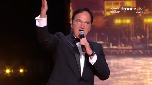 Cannes invitó a Quentin Tarantino a cerrar la ceremonia de apertura del festival y pasó esto 👇🏼 #Cannes2025