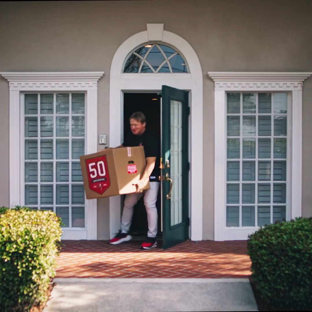 To: Coach Gruden From: Tampa Bay Buccaneers 📦: Unbox the 2025 schedule tomorrow at 8 p.m. ET