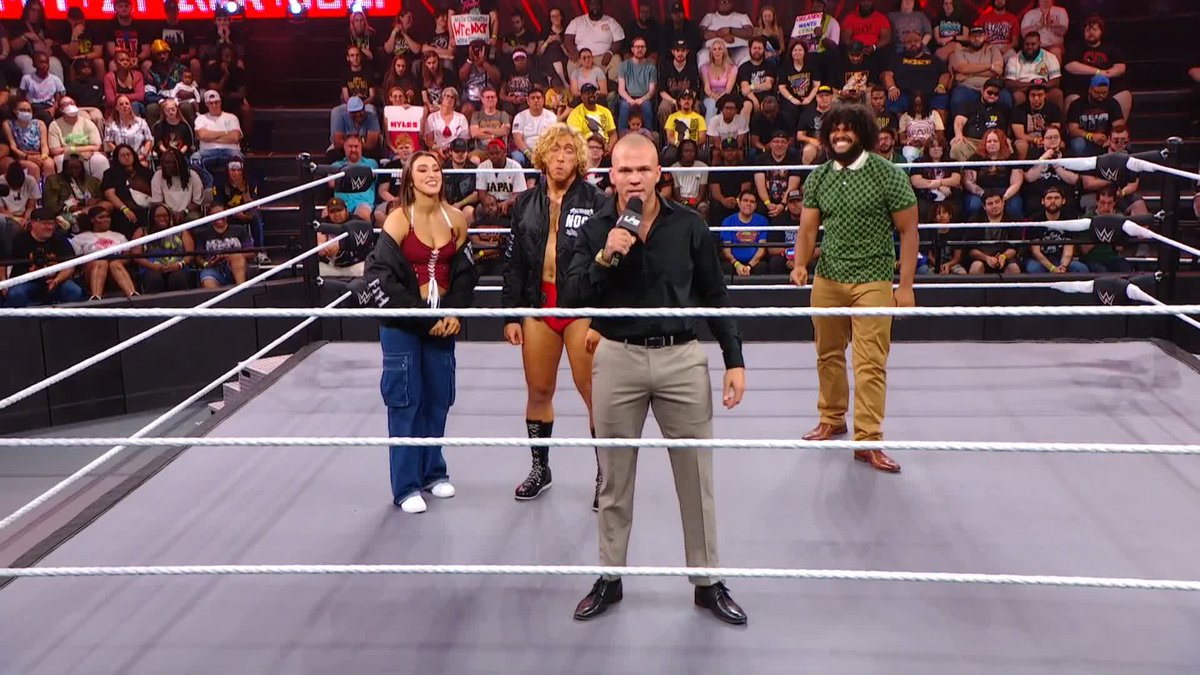 Myles Borne is partial deaf which affects his speech and still cuts a better promo than Ricochet #wwenxt