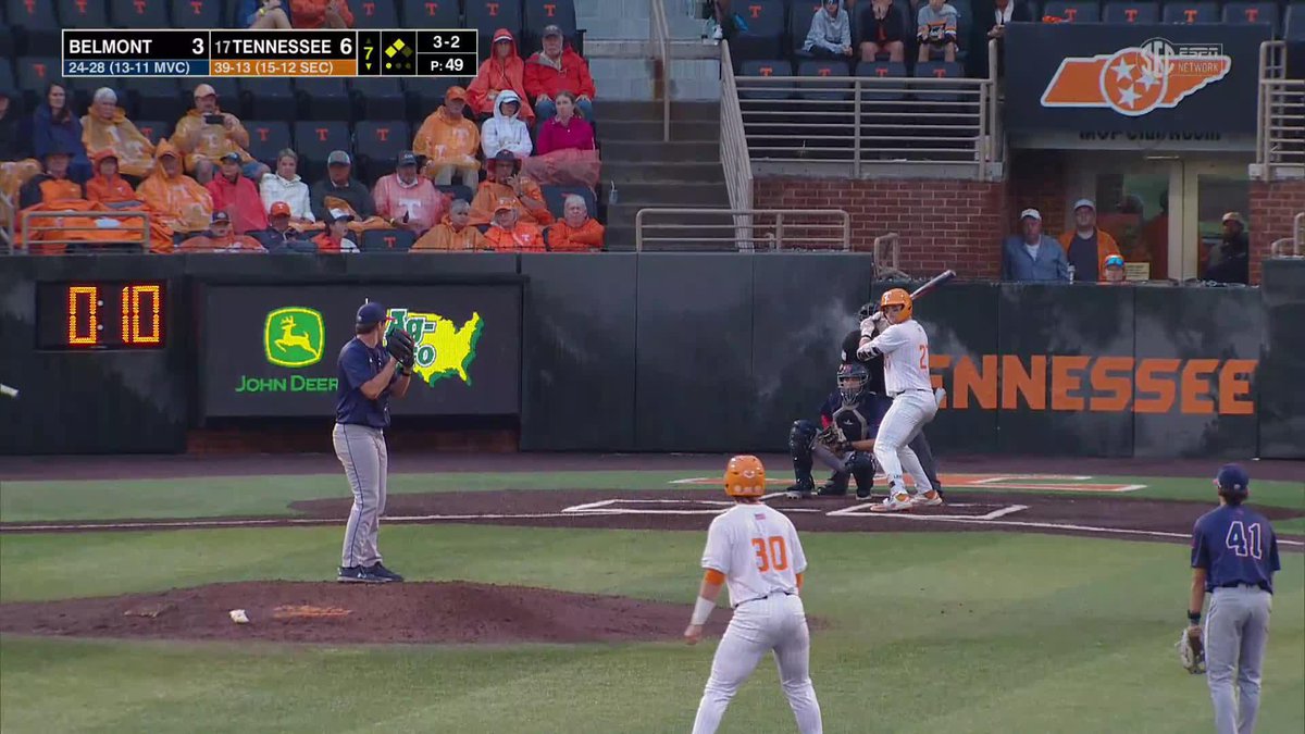 Stone sends one to the wall to bring in two more runs! 📺 (SECN+) #GBO // #BeatBelmont
