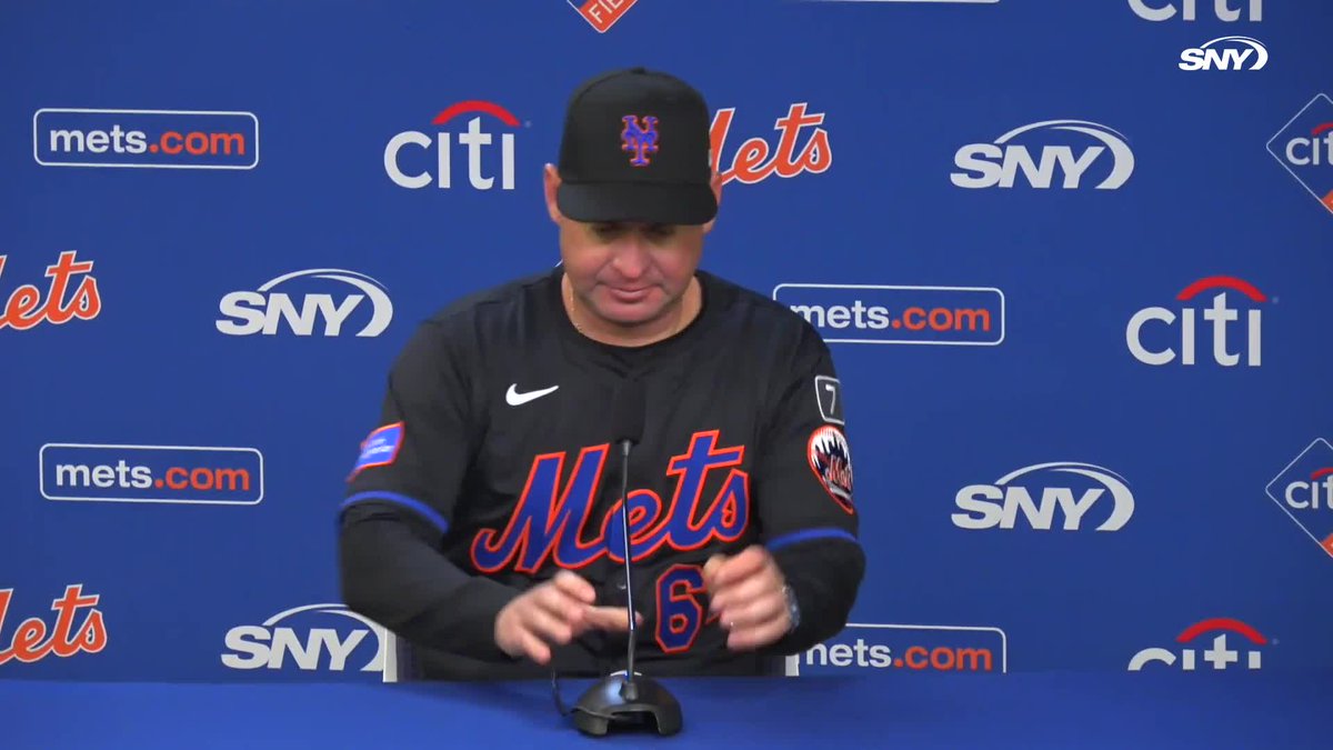 Carlos Mendoza was asked what the biggest difference has been that he has seen in Brett Baty: "Confidence. A guy that knows he belongs in the big leagues."