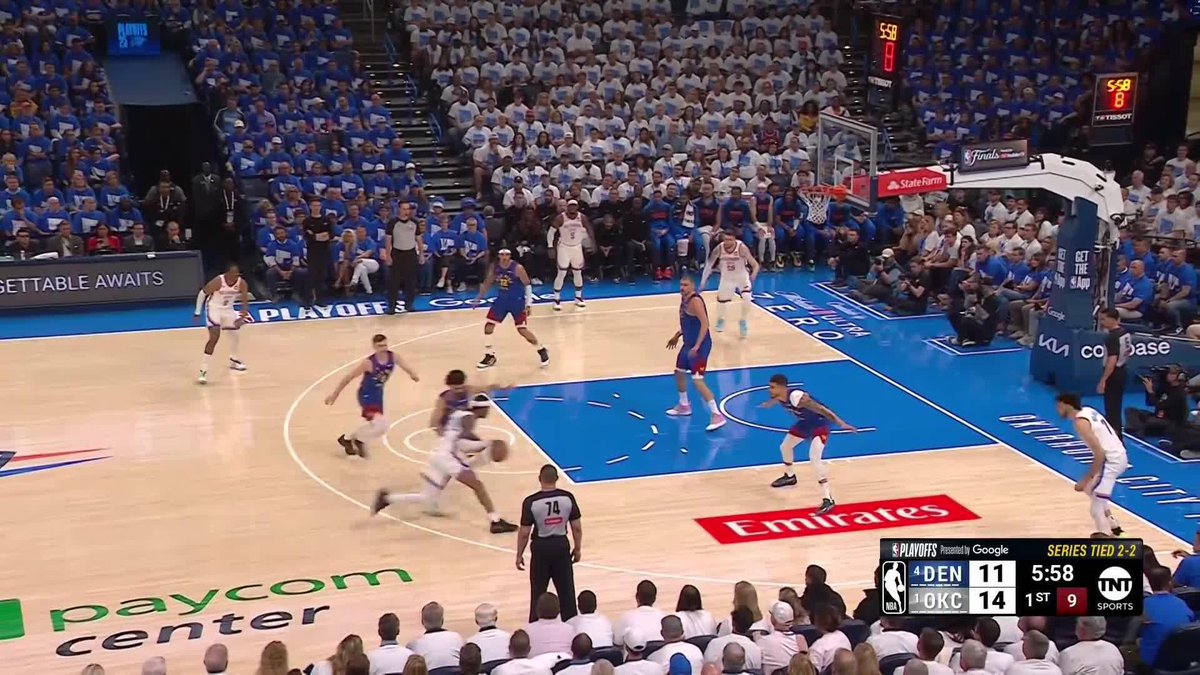 Braun steals it from SGA and MPJ finishes on the other end 💪 Nuggets close the gap early 👀