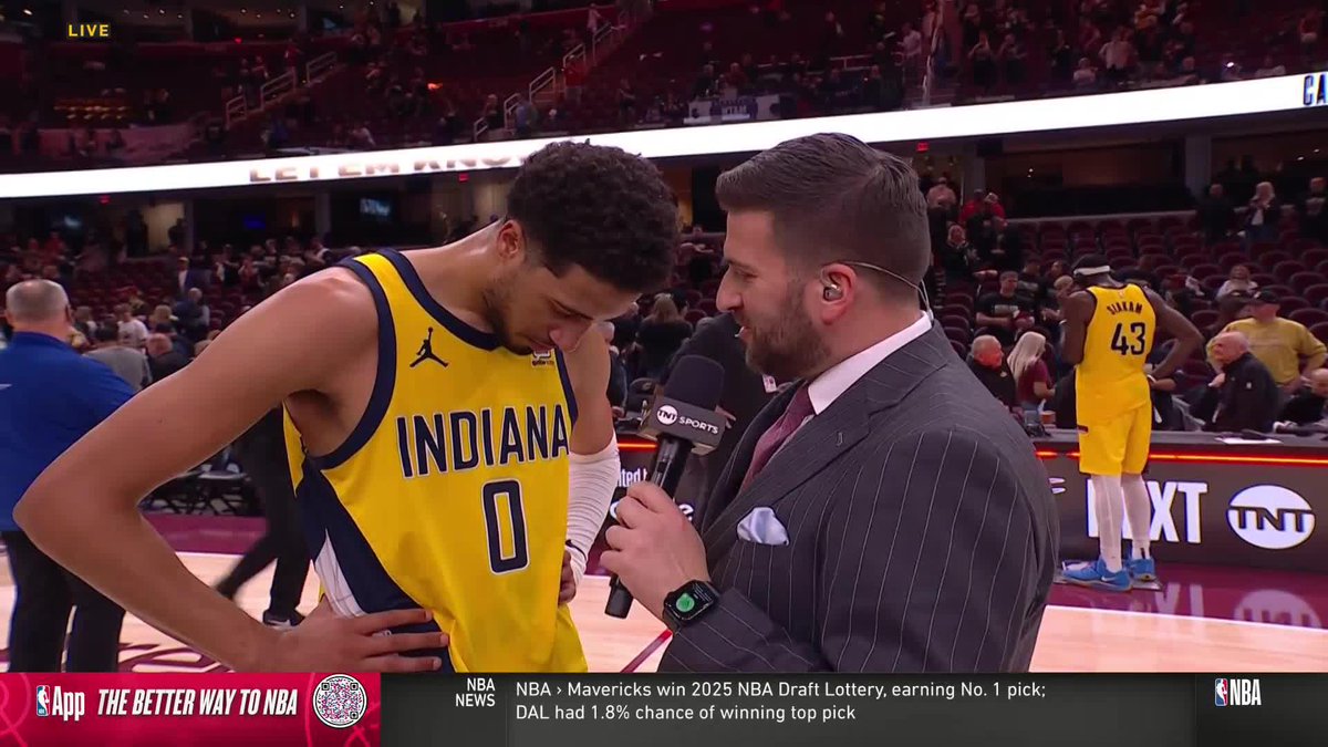 "We had a lot of confidence in what we did last year, even though a lot of people didn't." 😤 @TyHaliburton22 to Jared Greenberg after the Indiana Pacers advance to the Eastern Conference Finals in consecutive seasons 👏