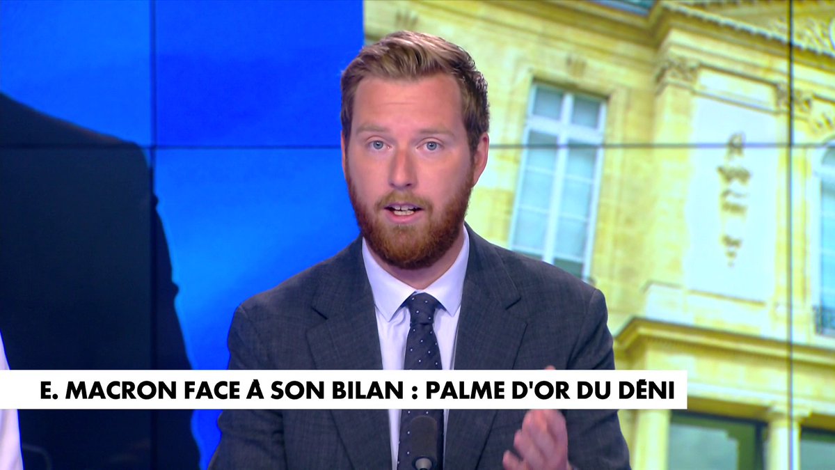 L'édito de Thomas Bonnet : «Emmanuel Macron face à son bilan : palme d'or du déni» dans #LaMatinale