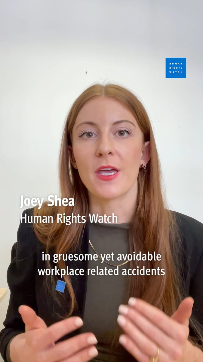 Migrant workers in Saudi Arabia continue to die in avoidable workplace-related accidents as authorities fail to protect workers. And the risks are increasing as the Saudi government ramps up construction work for the 2034 World Cup and other “giga-projects.” Joey Shea discusses a new HRW report: